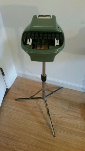 Stenograph reporter model with stand and hard case