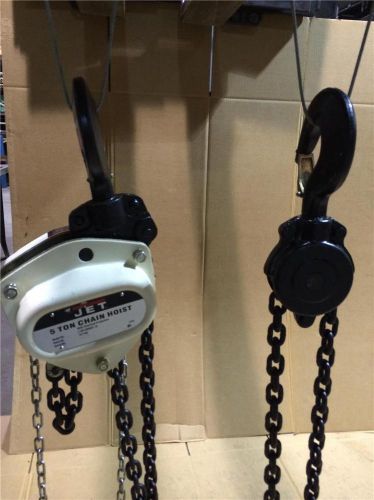 5 ton jet chain fall hoist 10ft lift overload protection l100-500wo-10 107100 for sale