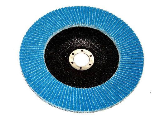 10PCS PREMIUM BLUE ZIRCONIA FLAP DISC SANDING GRINDING 4-1/2&#034; X 7/8&#034;  100 GRIT