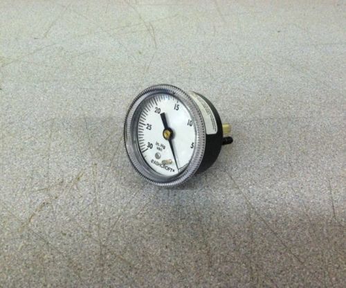 Ashcroft pressure gauge in. hg vac 0 - 30 psi unknown model number for sale