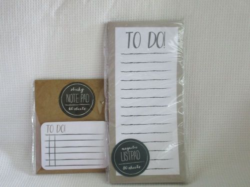 Target Dollar Spot Magnetic Notepad, and sticky notes, in TO DO