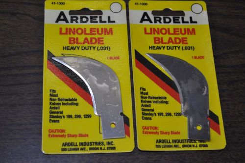 Ardell 2 Linoleum Blades Heavy Duty (0.31&#034;)  Made in USA #41-1000