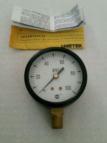 Ametek USG 2.5&#034; 1/4 NPT Face Pressure Gauge 100psi