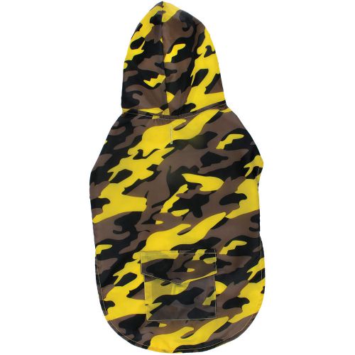 &#034;Jelly Wellies Camouflage Raincoat Large 17&#034;&#034;-Yellow&#034;