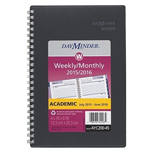 DayMinder Weekly / Monthly Planner, Academic Year, 12 Months, July 2015-June