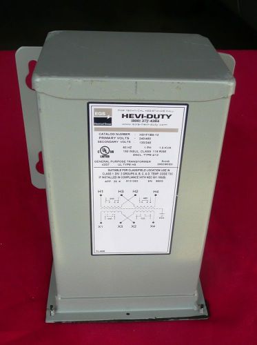 EGS HS1F1BS-12 GENERAL PURPOSE TRANSFORMER (New without the original box)