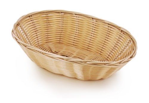 New Star Foodservice 44225 Polypropylene Oval Hand Woven Fast Food Baskets,