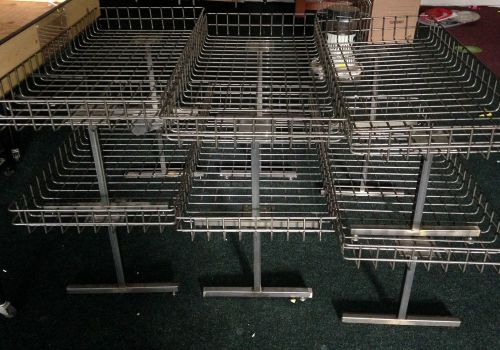 Commercial steel shelving stand off risers for store displays bins industrial for sale