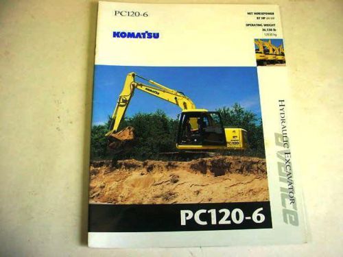 Komatsu PC120-6 Advance Hydraulic Excavator Color Brochure