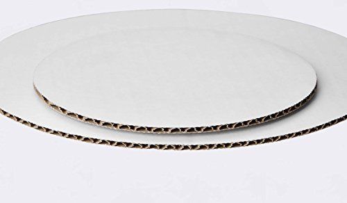 W PACKAGING WPCC10 Round Cake Pad, Non Grease Proof, C-Flute, Corrugated Paper