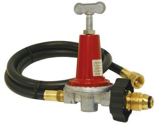 Bayou classic 5hpr-40 48&#034; lpg thermoplastic hose high pressure adjust regulator for sale