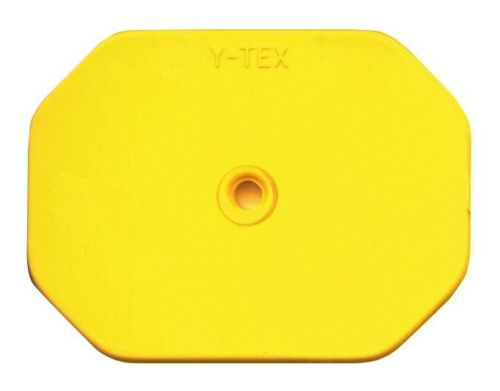NEW - Y-Tex Ear Tags - Blank Swine Star Yellow 25 ct 5713