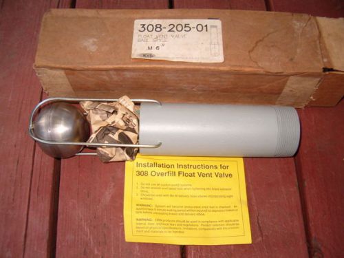 EBW Overfill Float Vent Valve, NEW in Box, #308-205-01, Ball Style, Fuel Storage