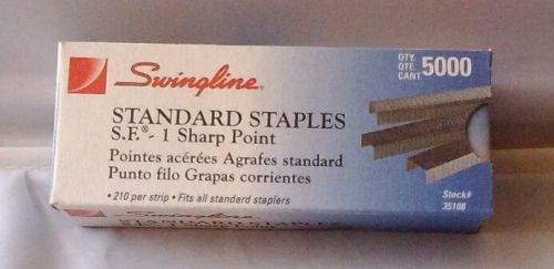 Swingline SF1 Staples Standard Staplers Chisel Leg 210 per box Length 5000/BX a