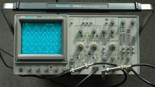 Tektronix 2245a 100 mhz oscilloscope, calibrated, b032129 two probes, power cord for sale