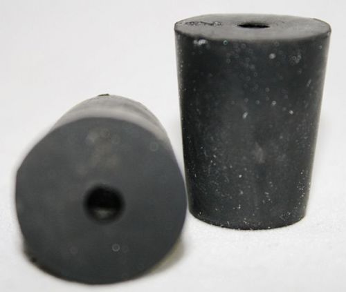 Rubber stoppers: one-hole: per pound: size 2: (~45 per lb.) for sale