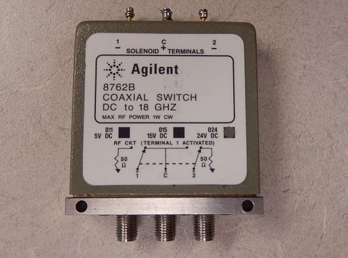 HP Agilent  8762B / 024 Coaxial Switch SMA(f/f/f) DC to 18 GHz 164