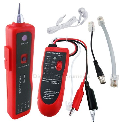 BNC RJ45 Telephone Netork LAN Cable Electric Wire Finder Tracker Tester Generic