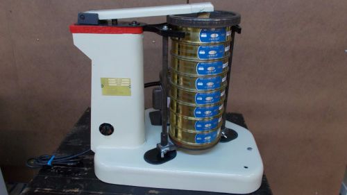 Rotap rx-29 sieve shaker w/ vwr test sieves ro-tap 8&#034; diameter lab equipment for sale