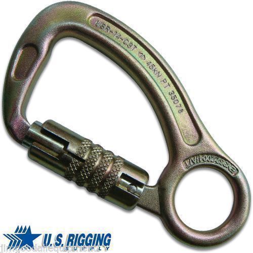 Tree climbers forged steel carabiner w/integral eye,tensile strength 10,110lbs for sale