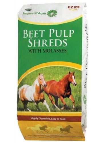 Midwest shredded beet pulp with molasses 40lb bag 667780 dairy horse feed shreds for sale
