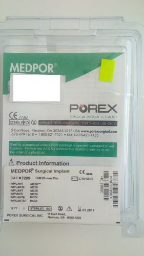 MEDPOR Multipurpose Conical Orbital Implants MCOI 20mm (use by 01/2017)