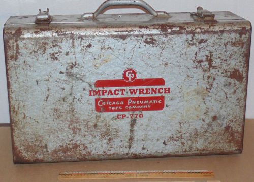 Cp-770 chicago pneumatic impact wrench genuine metal tool storage box case for sale