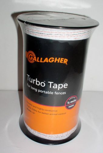 Gallagher ELECTRIC FENCE G623544 white TURBO TAPE 1/2&#034; 656&#039; Farm