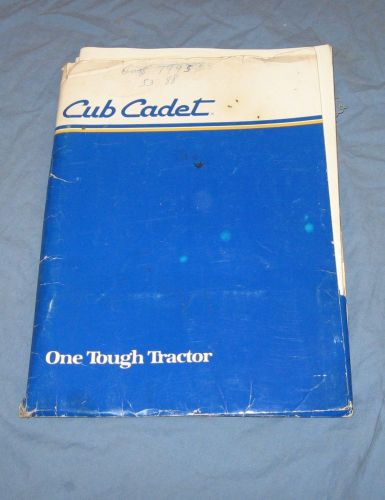 CUB CADET MODEL 1225 OWNERS MANUAL; ATTACHMENT, ACCESORIES GUIDE ALLIED MANUAL