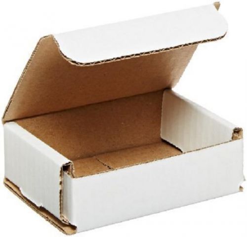 Corrugated cardboard shipping boxes mailers 4&#034; x 3&#034; x 1&#034; (bundle of 50) for sale
