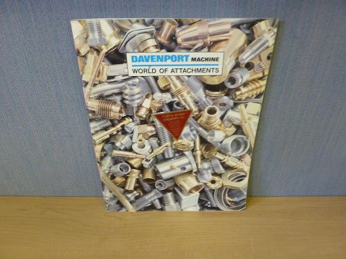Davenport Model B Screw Machine World Of Attachments Catalog 1984 Edition (11937