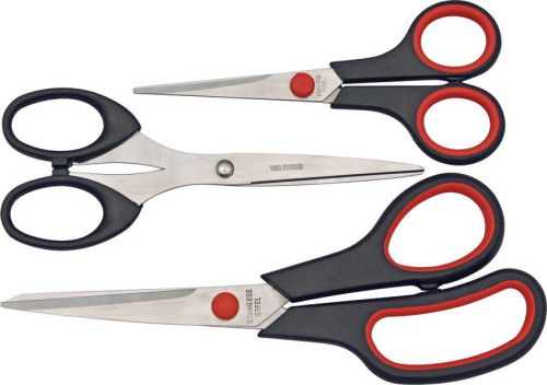 China Made 107711 Three Piece Scissor Set Includes 6 1/4&#034; Overall Hobby Scis