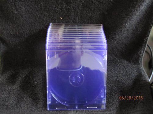 Slim Jewel Cases - 10 Clear Purple