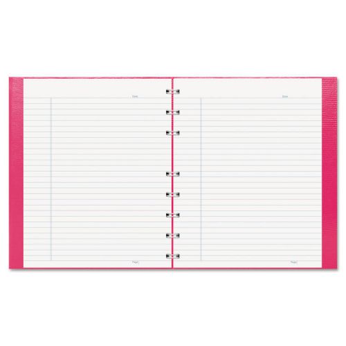 Blueline notepro notebook white paper bright pink cover 75 ruled sheets for sale