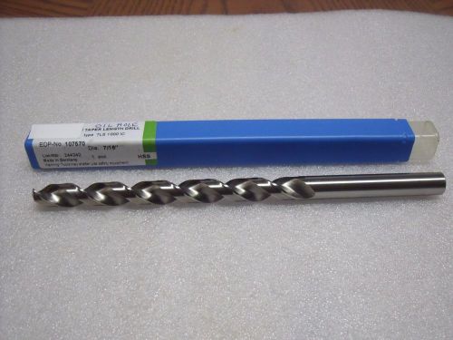 OIL HOLE COOLANT THRU DRILL (.4375) 7/16&#034; HSS STR SHANK TAPER LENGTH