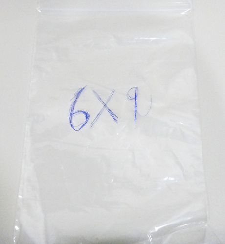 9 X 6 reclosable zip lock bags per 1000 pcs
