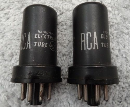Pair RCA Jan 12SK7 Tubes Matched Hickok Tested USA 152 VINTAGE amp radio