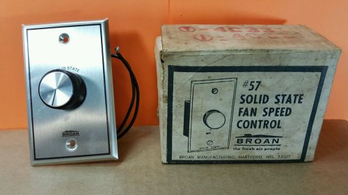 Broan 4c331 solid state fan speed control #57 chrome nos for sale