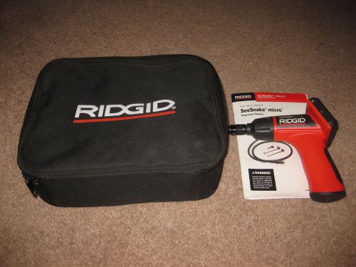 Ridgid SeeSnake Micro Camera Display w/Carrying Case - Missing Lens and Cable