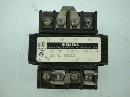Siemens .05 kva industrial control transformer  hz 50/60mt0050b for sale