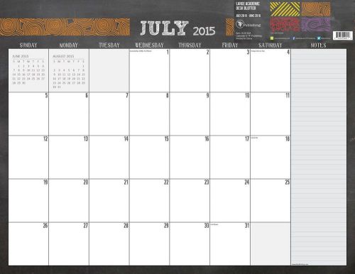 2016 Chalk It Up 17 Month Desk Blotter Calendar
