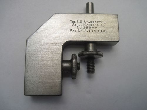 Vintage L.S.Starrett 289-a right angle rule holder/ square