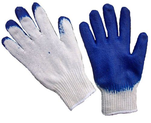 48 pair Blue Dipped Construction Gloves Mens Size XL