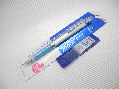 White &amp; Blue Uni-Ball Alpha Gel M5-807GG 0.5mm pencil free leads(Made in Japan