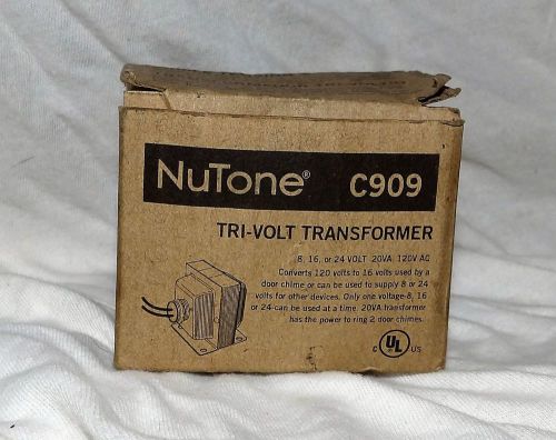 Nutone C909 Tri Volt Transformer, New in Box