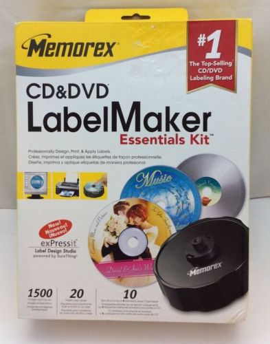 MEMOREX CD &amp; DVD Label Maker Essentials Kit In Box