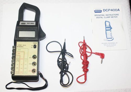 Universal Enterprises DCP400A Digital Clamp On Multimeter with Case and Manual