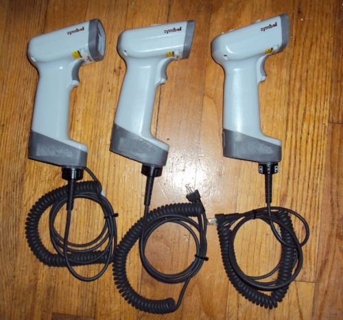 Lot of 3 Symbol LS 4804 barcode scanner KBW PS/2 synapses