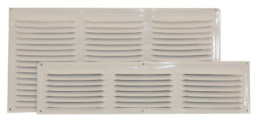 Ventamatic CX68WH 8-Inch by 16-Inch Aluminum Undereave Screened Vent, 24-Pack,