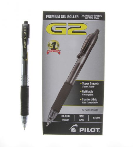 Pilot G2 Premium Black 12-pack Fine Point Gel Pens